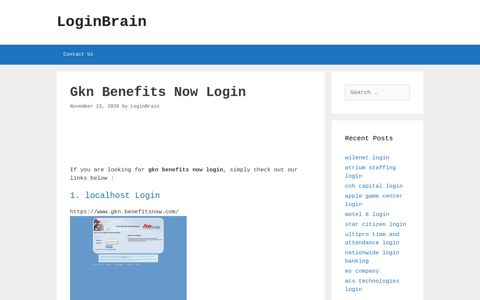 Gkn Benefits Now Localhost Login - LoginBrain