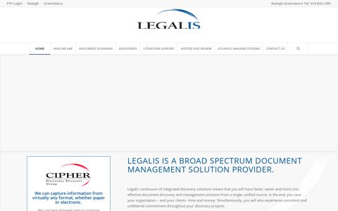 Legalis: Raleigh NC's Document and Record Scanning and ...