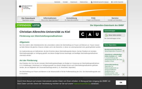 BMBF Stipendienlotse / Christian-Albrechts-Universität zu Kiel ...
