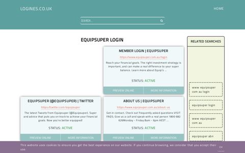 equipsuper login - General Information about Login