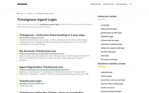 Ticketgoose Agent Login ❤️ One Click Access - iLoveLogin