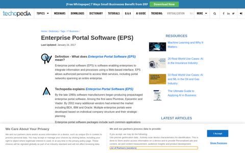 What is Enterprise Portal Software (EPS)? - Definition from ...