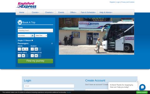 Login | Knutsford Express - City2City in comfort & style