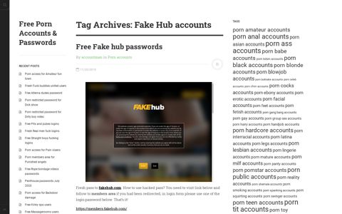 Fake Hub accounts | Free Porn Accounts & Passwords
