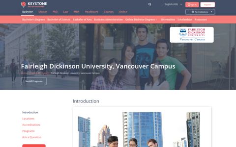 Fairleigh Dickinson University, Vancouver Campus in Canada ...