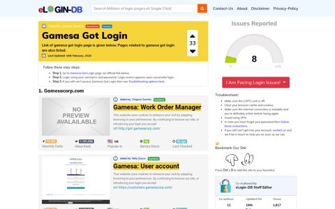 Gamesa Got Login - A database full of login pages from all ...