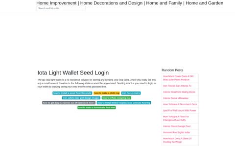 Iota Light Wallet Seed Login - Fast and secure web hosting