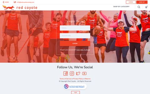 Account Login - Red Coyote