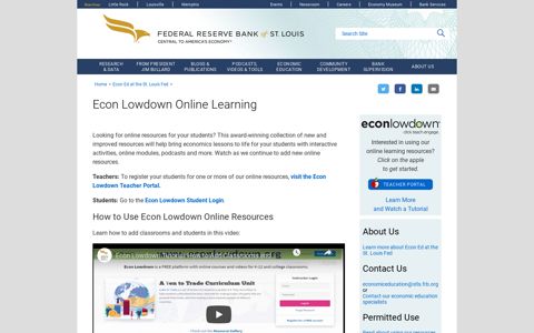 Econ Lowdown Online Learning | Education Resources | St ...