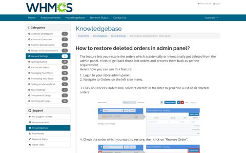 How to restore deleted orders in admin panel? - Shiprocket