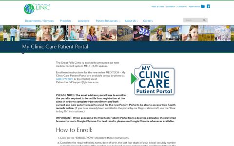 My Clinic Care Patient Portal | Great Falls Clinic