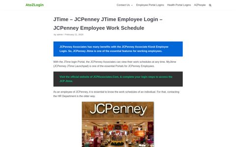 JTime - Official JCPenney JTime Employee Login - JCP JTime