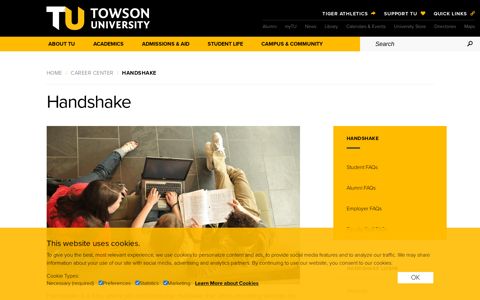 Handshake | Towson University