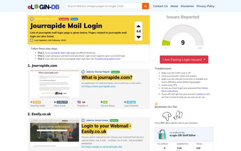 Jourrapide Mail Login - A database full of login pages from all ...