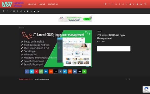 JT Laravel CRUD & Login Management » Laravel & VueJs