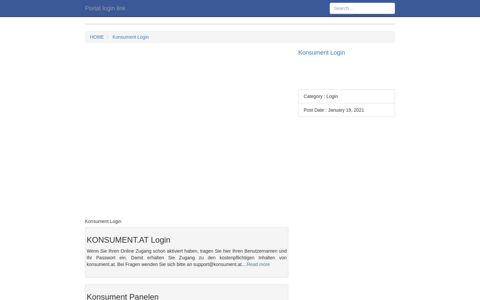 Konsument Login | Instans Login - Portal login link
