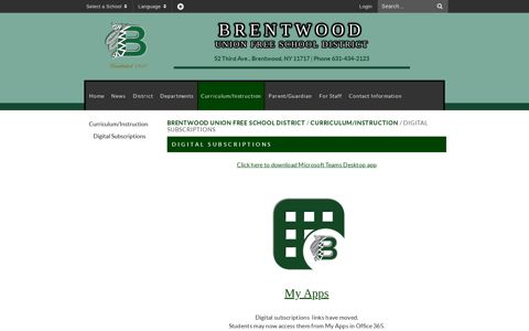Digital Subscriptions - Brentwood Union Free School District