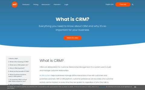What is CRM | A Definition of CRM and Its Meaning - Act! CRM