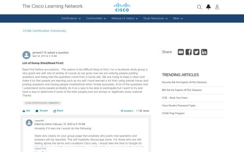 List of Dump Sites(Read First) - Cisco Learning Network