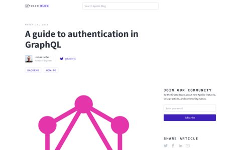 A guide to authentication in GraphQL - Apollo Blog