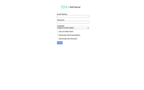 IDA Mail System - Login
