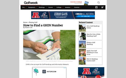 How to Find a GHIN Number - Golf Tips and Tricks | Golfweek
