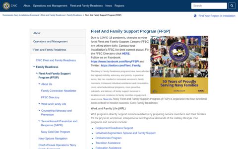 Navy Fleet and Family Support Program (FFSP) - Commander ...