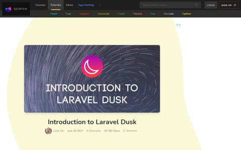 Introduction to Laravel Dusk ― Scotch.io