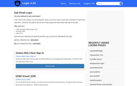 epb email login - Official Login Page [100% Verified]