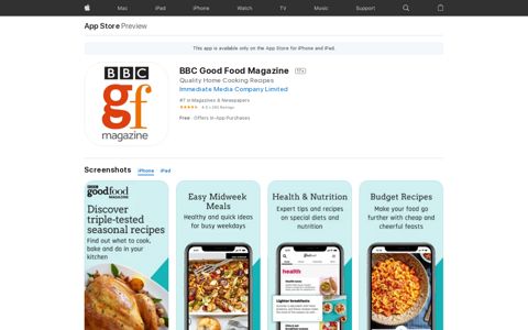 ‎BBC Good Food Magazine on the App Store