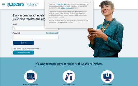 LabCorp Patient Portal