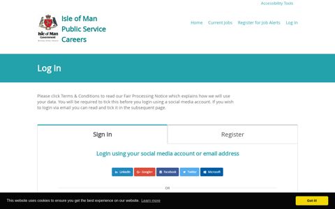 Log In - Isle of Man Government | Jobs | Search here for your ...