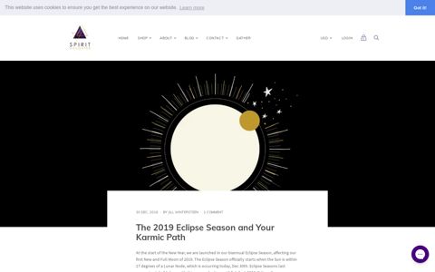 The 2019 Eclipse Season and Your Karmic Path — Spirit ...