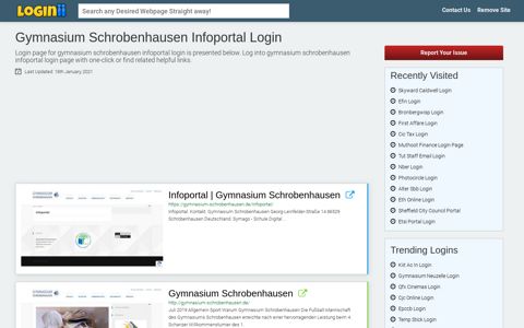 Gymnasium Schrobenhausen Infoportal Login - Loginii.com