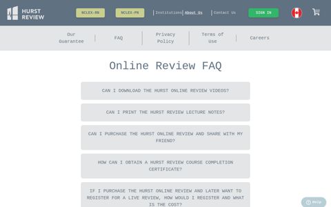 Online Review FAQ - Hurst Review NCLEX Review - Pass ...