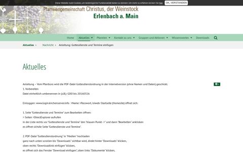 Pfarreiengemeinschaft Christus, der Weinstock - Erlenbach a ...