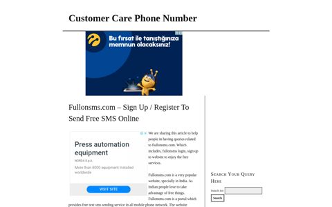 Fullonsms.com Login, Sign Up / Register To Create Account ...