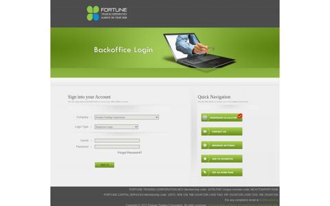 Login - Fortune Capital Services