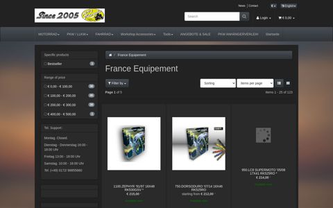 France Equipement - RM Parts4Motorcycles