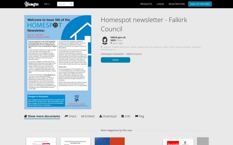 Homespot newsletter - Falkirk Council