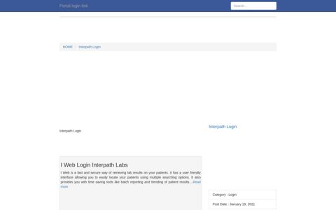 Interpath Login | LOGINPLACE - Portal login link