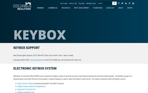Keybox - Columbus Realtors