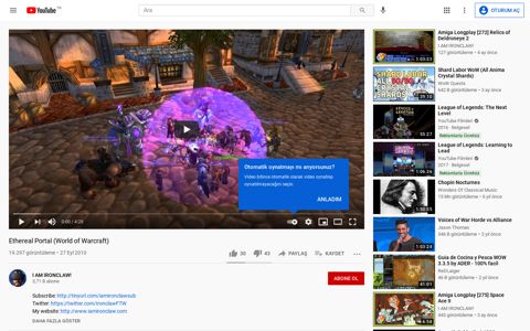 Ethereal Portal (World of Warcraft) - YouTube
