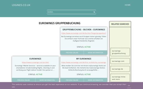 eurowings gruppenbuchung - General Information about Login
