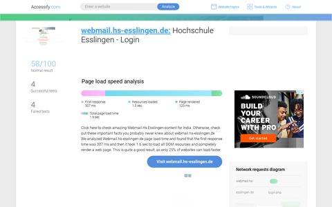 Access webmail.hs-esslingen.de. Hochschule Esslingen - Login