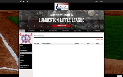 Volunteering | Lumberton Little League