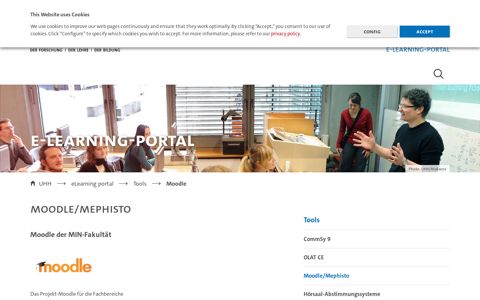 Moodle/Mephisto : eLearning portal : Universität Hamburg
