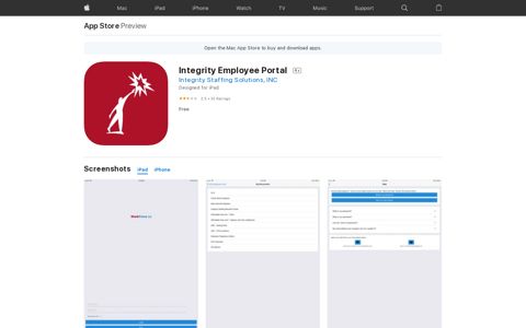‎Integrity Employee Portal on the App Store
