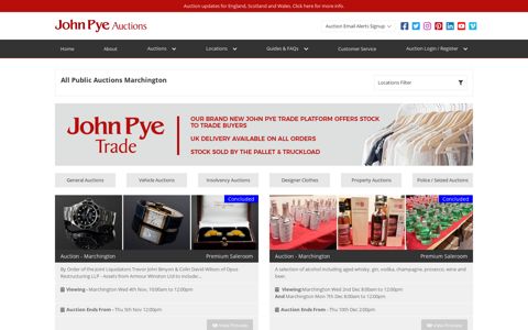 Marchington public auctions and sales - John Pye Auctions