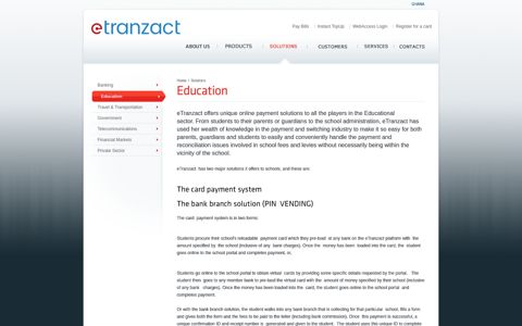 Education - eTranzact